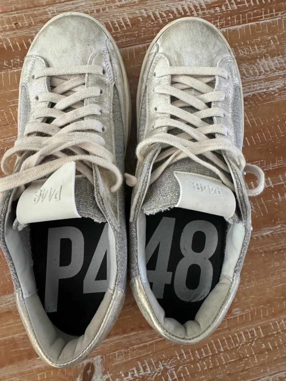Women's P448 John Sneakers Gold Tahiti, 38/7.5-8, EUC - Picture 7 of 10